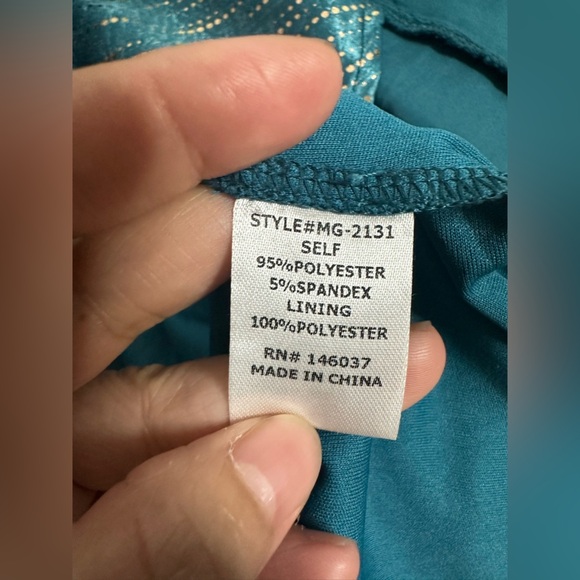 Vici Teal Long Sleeve Dress size Small - Picture 7 of 8